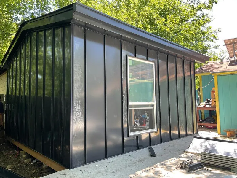 Black standing seam metal wall panels for Roof Inspection in Lake Arrowhead